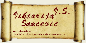 Viktorija Samčević vizit kartica